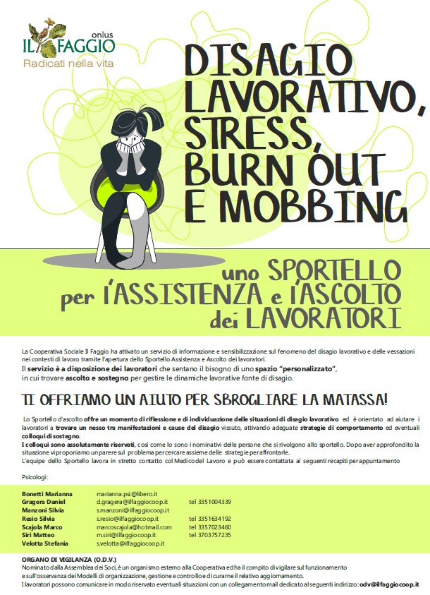 Burnout e ascolto lavoratori Il Faggio